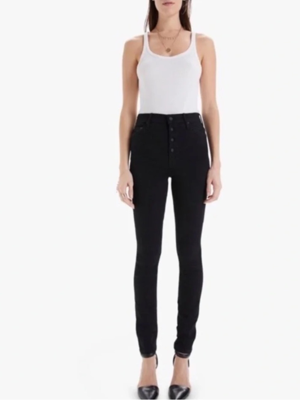 Mother The Pixie Swooner Skimp Jeans in Not Guilty